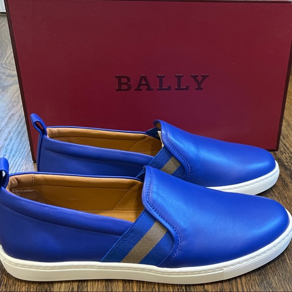 Vibrant Blue Slip-On Sneakers - Picture 3 of 6
